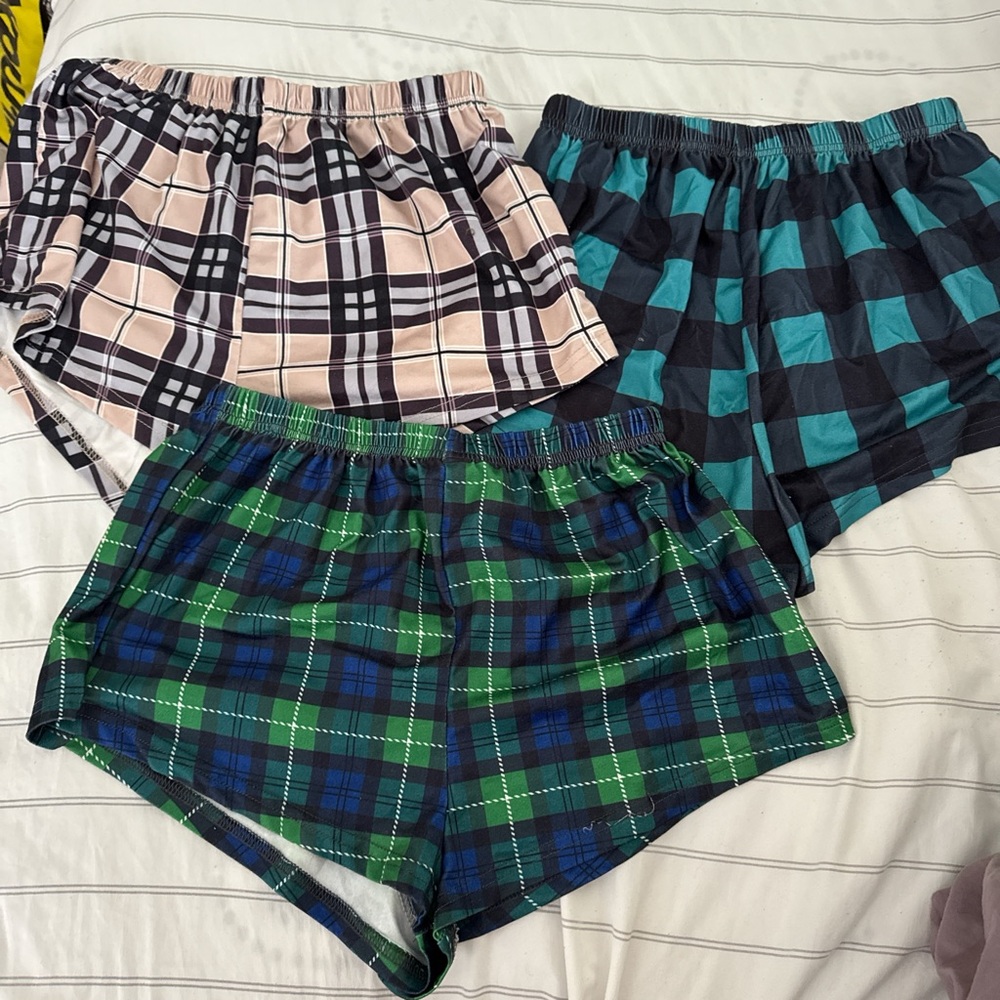 3 pack loungewear shorts